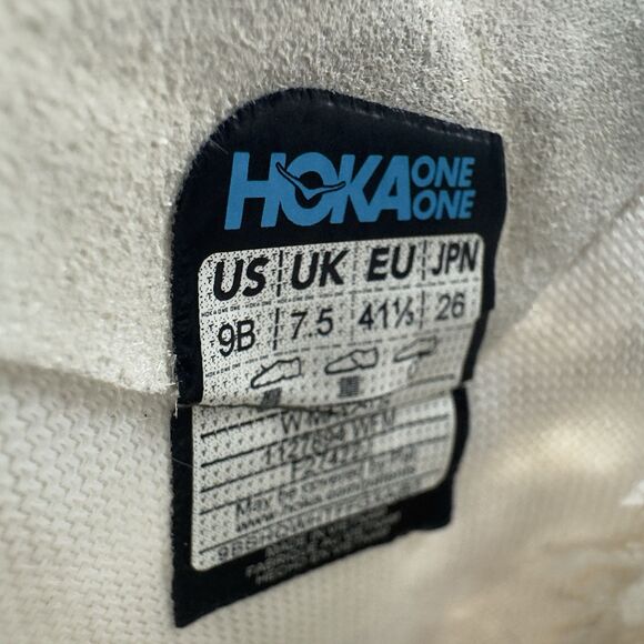 Hoka One One Womens Mach 5 1127894 WFM White Running Shoes Sneakers Size 9 B - Picture 8 of 9